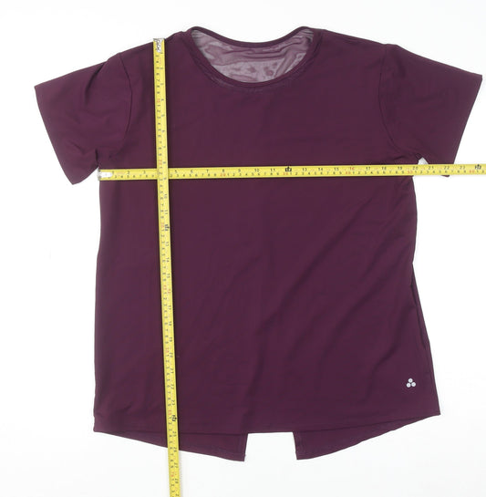 Womens UK Size 12 Dunnes Stores Purple Gym & Training Running & Jogging Yoga T-S
