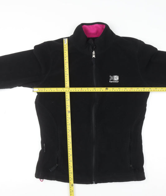 Womens UK Size 10 Karrimor Black Full Zip Sweatshirt