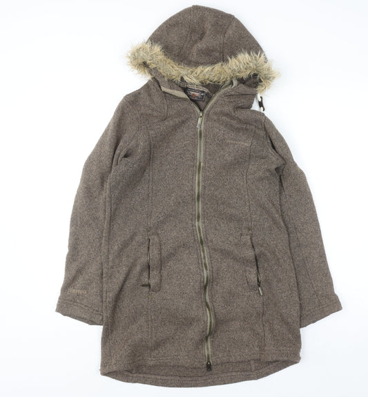 Womens UK Size 8 Craghoppers Brown Parka Coat