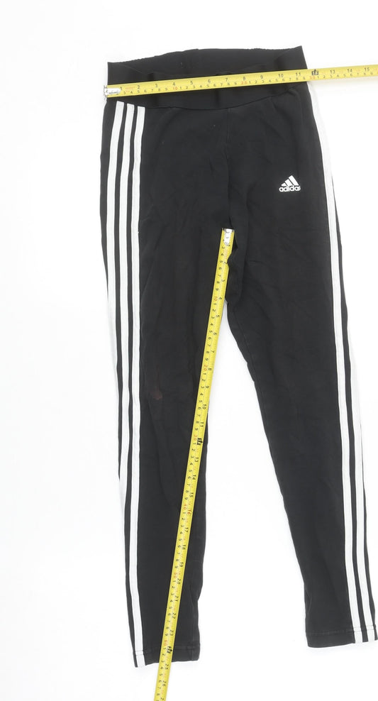 Womens UK Size S adidas Slim Fit Leggings Black Leggings