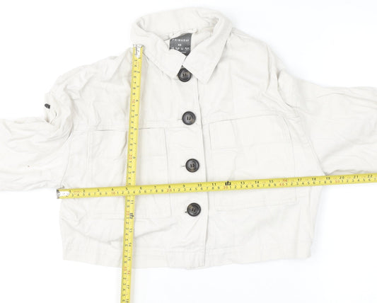 Womens UK Size XS Primark Beige Basic Jacket