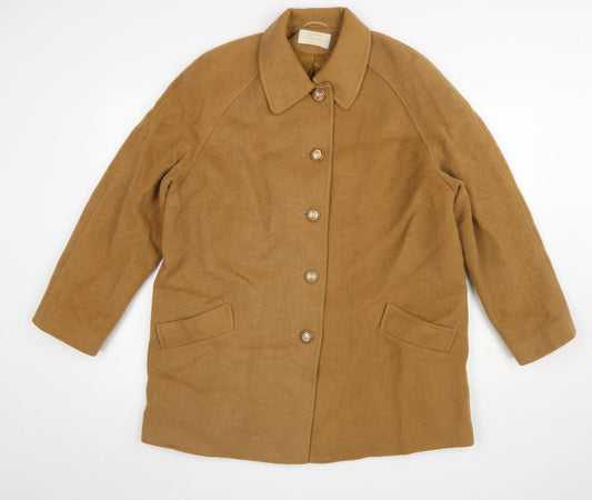 Womens UK Size 16 Eastex Beige Overcoat