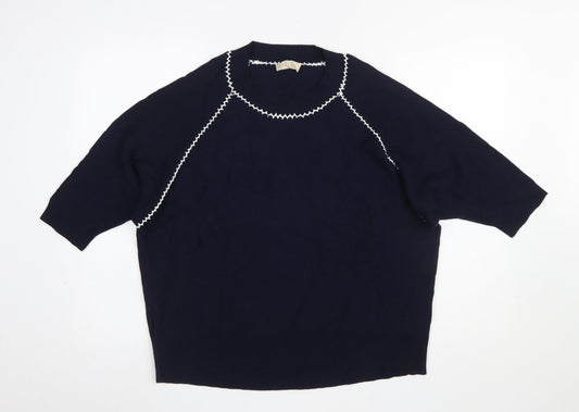 Womens UK Size L Phase Eight Blue Pullover Jumper