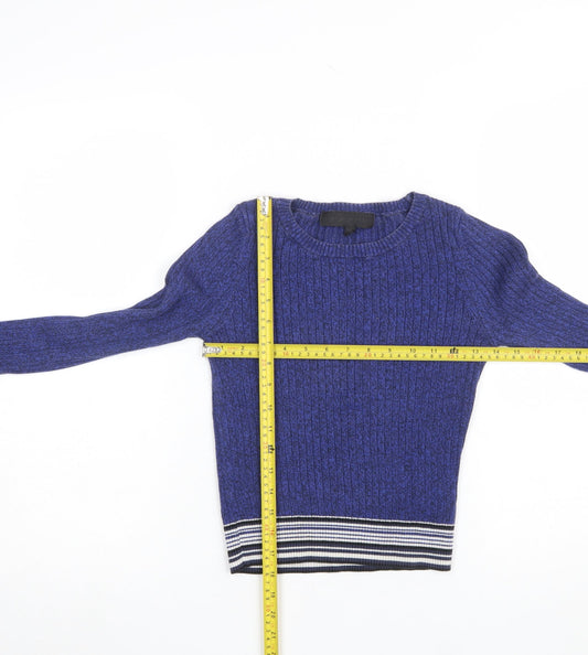 Womens UK Size 6 Topshop Blue Pullover Jumper