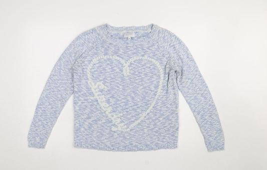Womens UK Size M Superdry Blue Pullover Jumper