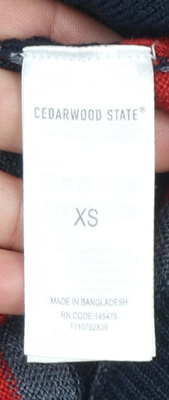 Mens UK Size XS Cedarwood State Blue Pullover Jumper