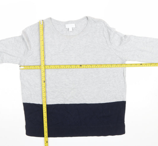 Womens UK Size 14 The White Company Grey Pullover Jumper