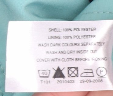 Womens UK Size 14 EWM Green Rain Coat