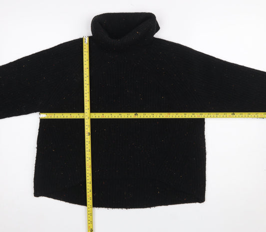 Womens UK Size 10 Topshop Black Pullover Sweatshirt