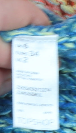 Womens UK Size 6 Topshop Multicoloured Pullover Jumper