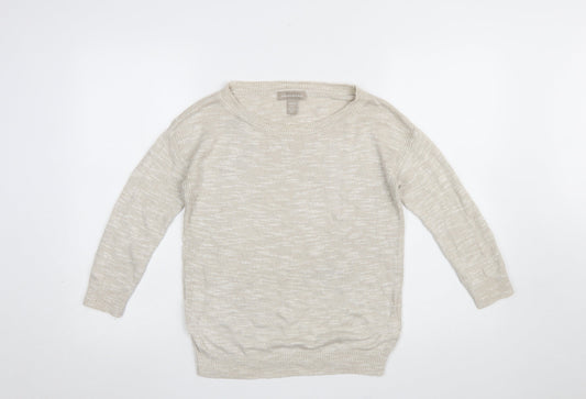Womens UK Size XS Banana Republic Beige Pullover Jumper