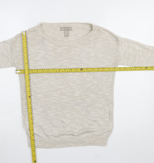 Womens UK Size XS Banana Republic Beige Pullover Jumper