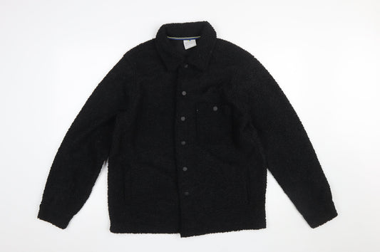 Mens UK Size S Larsson & Co Black Basic Jacket