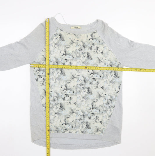 Womens UK Size S Oasis Grey Pullover Jumper