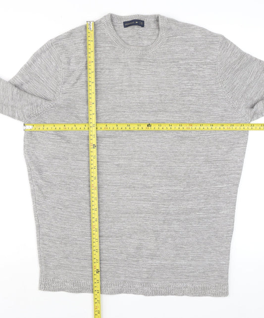 Mens UK Size L Original Grey Pullover Jumper