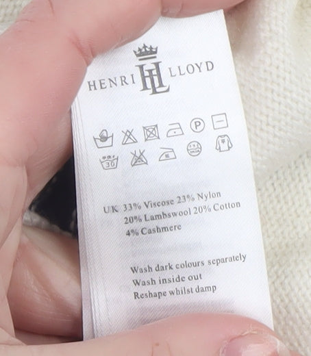 Womens UK Size M Henri Lloyd Ivory Pullover Jumper