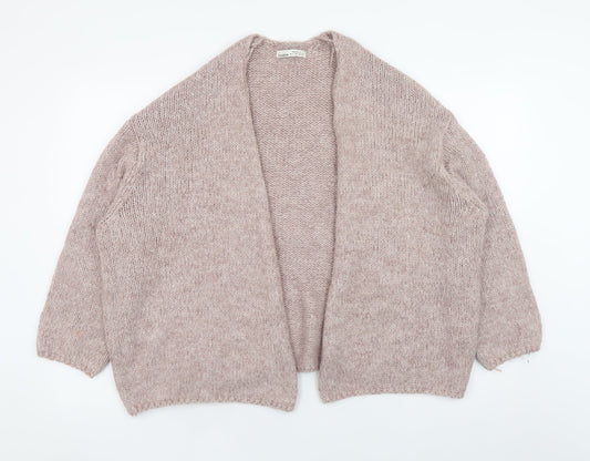 Womens UK Size S Pull&Bear Beige Cardigan Jumper