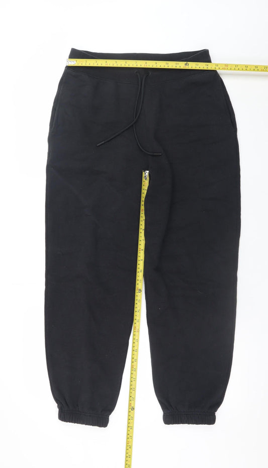 Marks and Spencer Mens Black Regular Fit Sweatpants Size 12