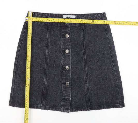 Womens UK Size 10 New Look A-Line Denim Skirt