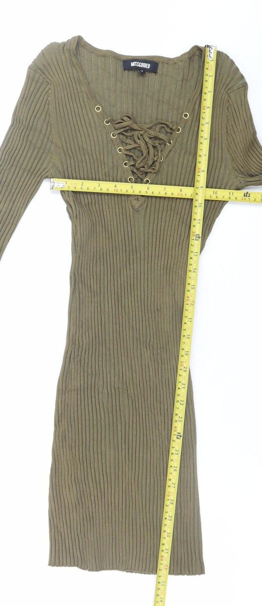 Womens UK Size 12 Missguided Bodycon Dress