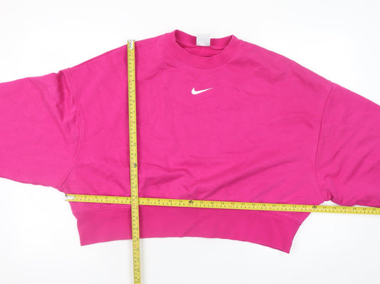 Womens UK Size XS Nike Pink Pullover Sweatshirt
