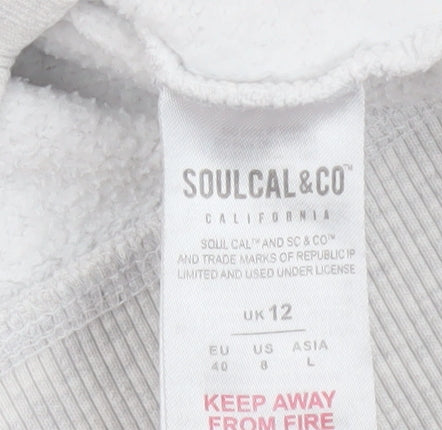 Womens UK Size 12 SoulCal & Co Grey Basic Jacket