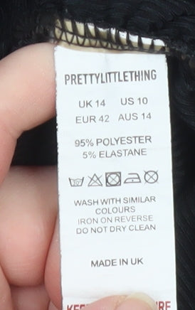 Womens UK Size 14 PRETTYLITTLETHING Bodycon Dress