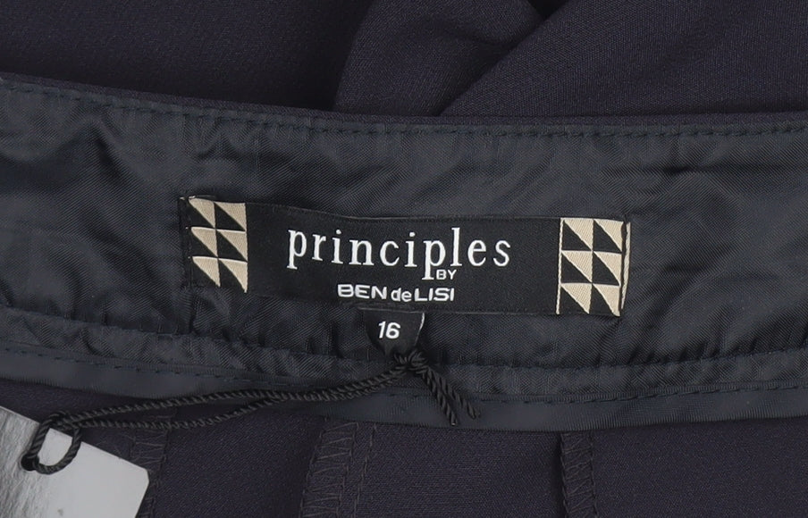 Principles by Ben de Lisi Women’s Black Stripe Straight Leg Trousers Size 16