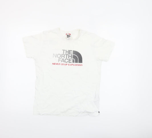 Boys UK Size L The North Face White Basic T-Shirt