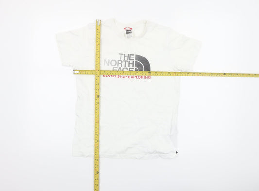 Boys UK Size L The North Face White Basic T-Shirt