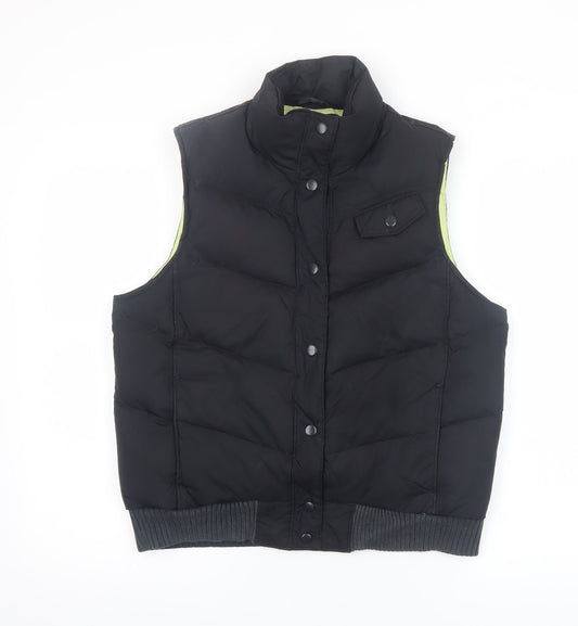 Womens UK Size M Gap Black Puffer Jacket