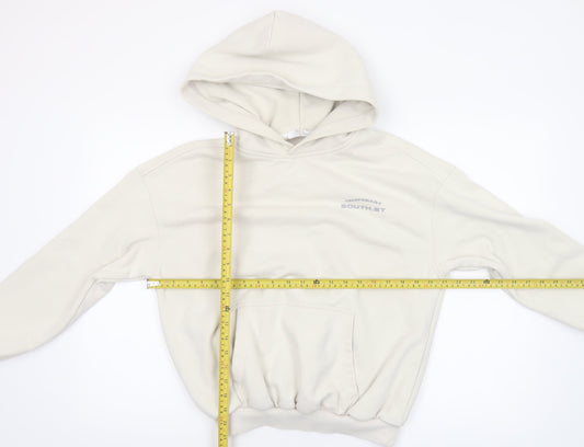 Womens UK Size 2XS SOUTH.ST Beige Pullover Hoodie