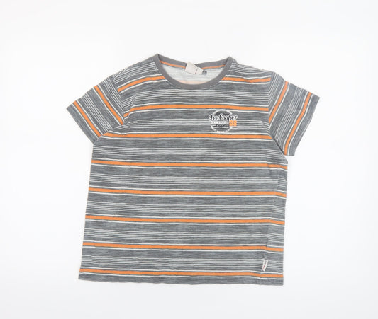 Boys UK Size 9-10 Years Lee Cooper Grey Basic T-Shirt