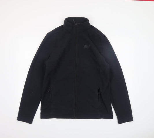 Mens UK Size S Jack Wolfskin Black Basic Jacket