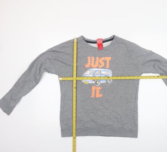 Womens UK Size 16 Nike Grey Pullover Sweatshirt