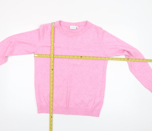 Womens UK Size 12 VILA Pink Pullover Jumper