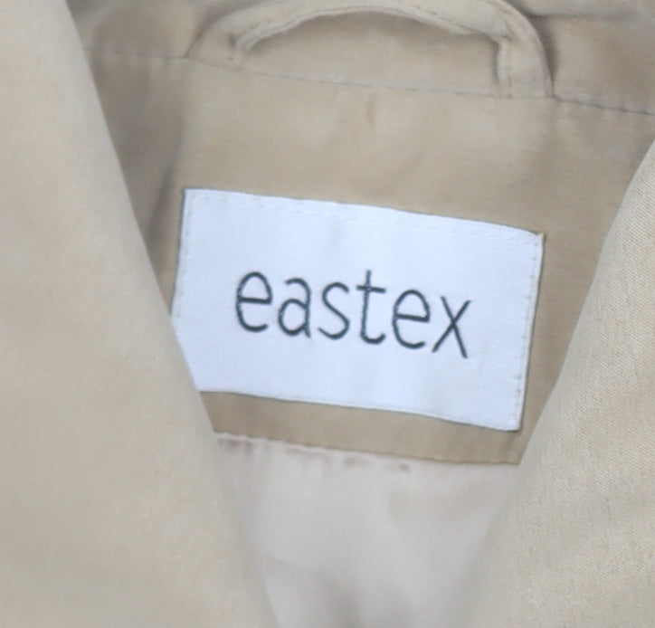 Eastex Women’s Beige Quilted Mid-Length Coat Size 12