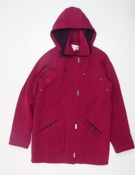 Womens UK Size 10 EWM Pure Classics Pink Parka Coat