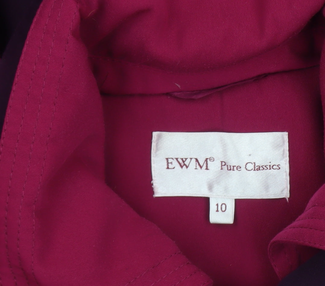 Womens UK Size 10 EWM Pure Classics Pink Parka Coat