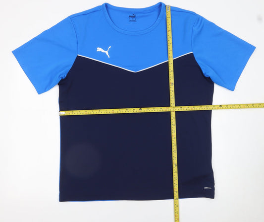 Mens UK Size 2XL PUMA Blue Gym & TrainingRunning & JoggingFootball T-Shirt
