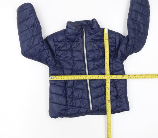 Girls UK Size 3-4 Years H&M Blue Puffer Jacket