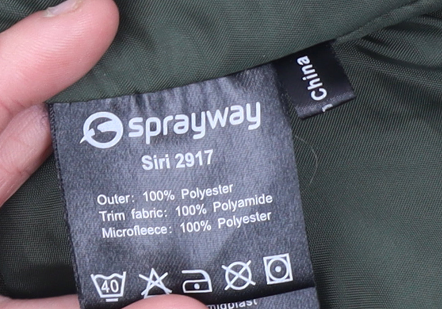 Womens UK Size 14 Sprayway Green Parka Coat