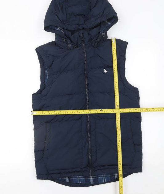 Mens UK Size XS Jack Wills Blue Puffer Jacket