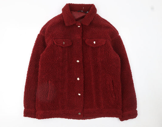 Womens UK Size 8 Missguided Red Basic Jacket