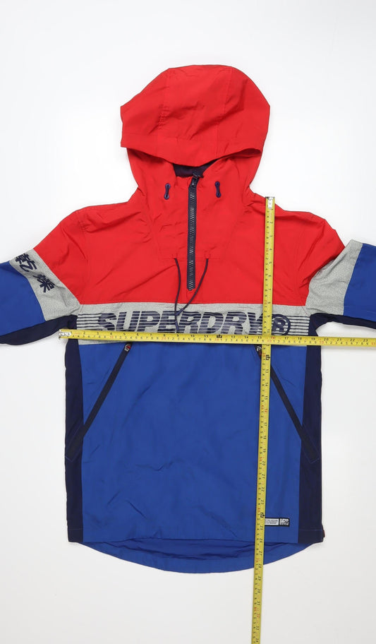 Mens UK Size XS Superdry Multicoloured Windbreaker Coat