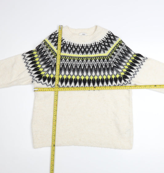 Womens UK Size S Marks and Spencer Ivory Pullover Jumper
