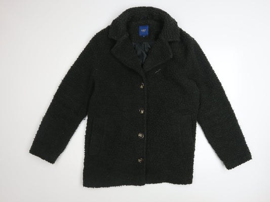 Womens UK Size 16 Cotton Traders Green Overcoat