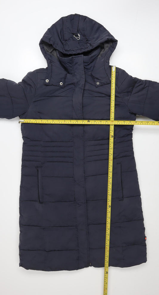 Womens UK Size 12 White Stuff Blue Puffer Jacket