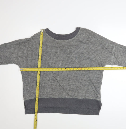 Womens UK Size M Zara Grey Pullover Sweatshirt