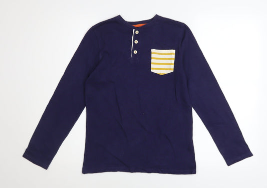 Boys UK Size 9-10 Years Mini Boden Blue Basic T-Shirt